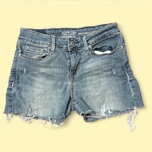 Levis Distressed Denim Shorts